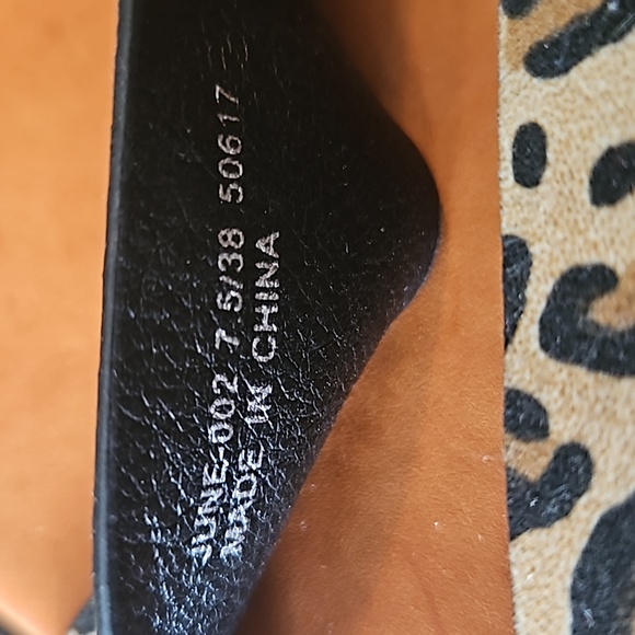 Dirty Laundry by Chinese Laundry Jolt Platform Leopard Open Toe Wedge Size 7.5 - Picture 7 of 7